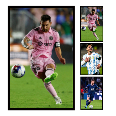 Buy PET Messi Lenticular 3D Poster Custom 0.6mm Thickness Without Frame online manufacture