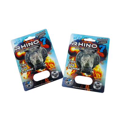 Plastic Blister Pack Cards For Rhino 69 Series Male Enhancement Pills Packaging Customizable