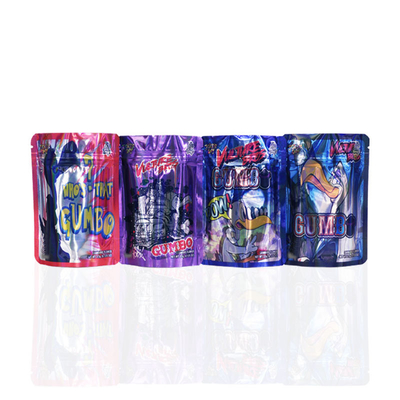 3.5g Aluminized Foil Smell Proof Mylar Packaging Bag 8th Plug Zip Lock Mylar Bags