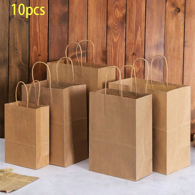 Easy To Carry Custom Printed Square Bottom Paper Bag Stylish